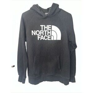 The North Face Hoodie Womens Size Medium Giant Logo Black And White‎